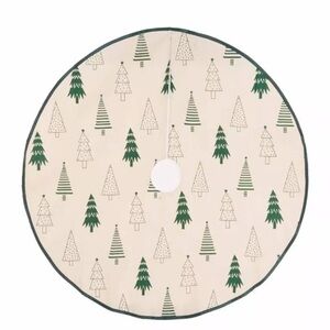 New! 38" Woodland Trees  Modern Tree Skirt Christmas Holiday Decor Nature Lodge